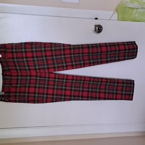 JCrew Cameron slim crop Plaid Tartan. SZ4. Excellent wool66%,poly29,elastene5.